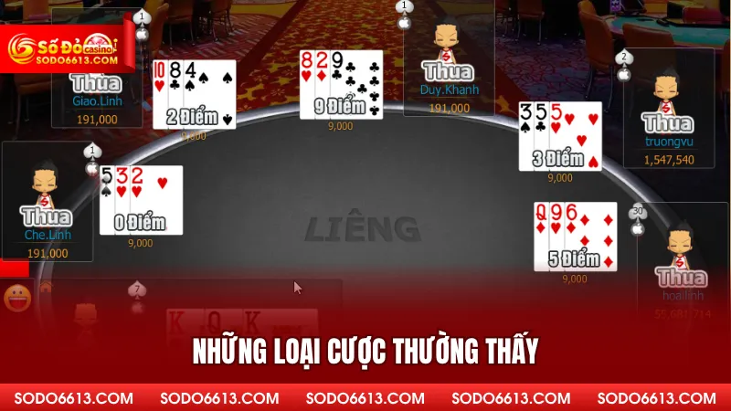 Những loại cược thường thấy